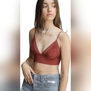 Lace Bralette in Rust